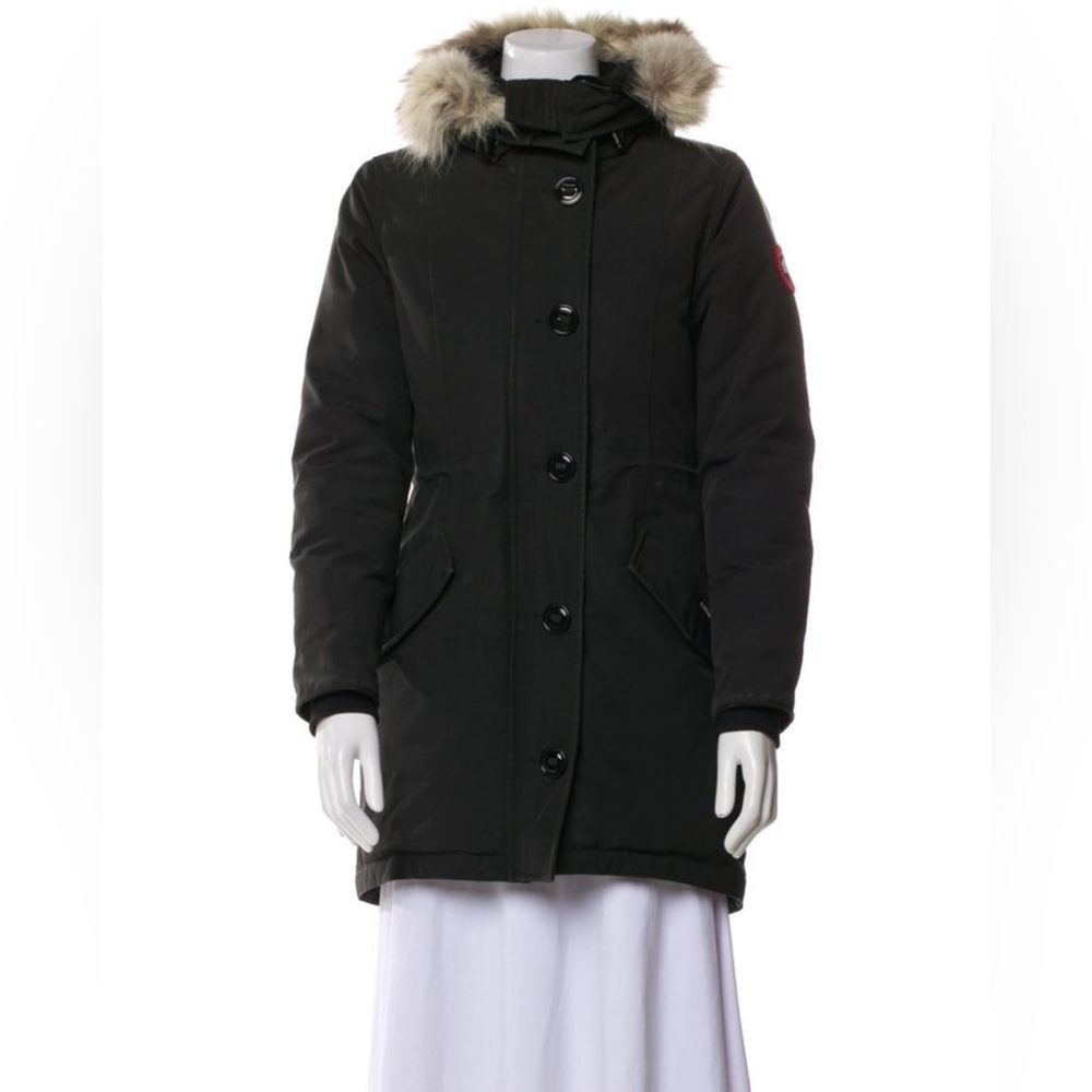 Canada Goose Black Winter Coat with Flap Pockets